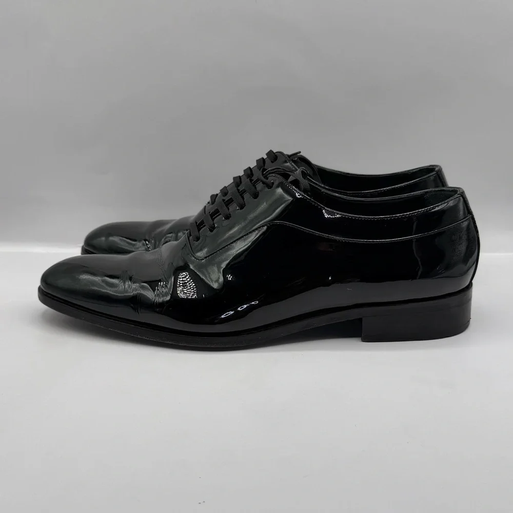 Suitsupply Tuxedo Shoes Mens 44 US 11 Black Patent Leather Oxford Formal
